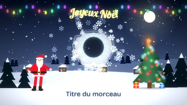 Modèle Noël sous la neige : aperçu de la vidéo