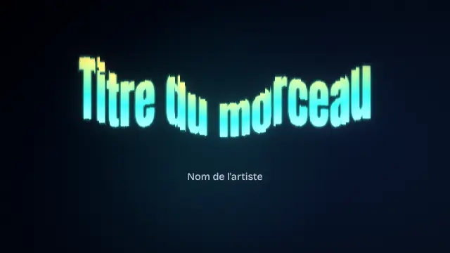 Modèle Le titre est le spectre : aperçu de la vidéo